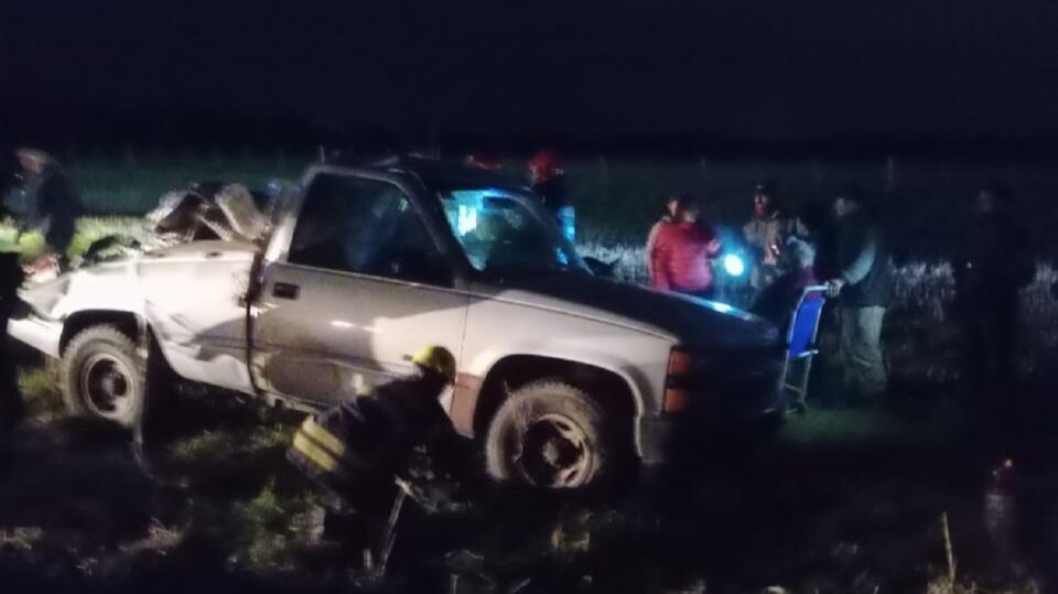 Accidente en Ruta 46. Despiste y Vuelco de Camioneta Deja Tres Heridos.